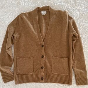 J. Crew Factory Women's Camel Cardigan Sweater